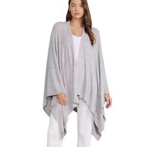 Barefoot Dreams Cozy Chic Lite Pewter Bamboo Rayon Blend Wrap One Size